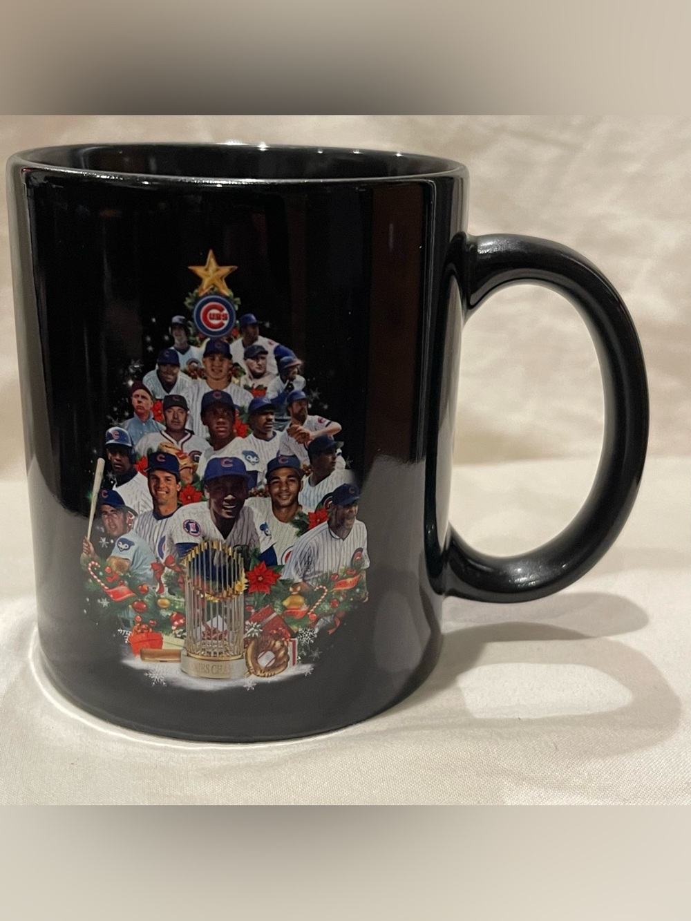 Chicago Cubs 2016 World Series Champions holiday coffee mug Rare